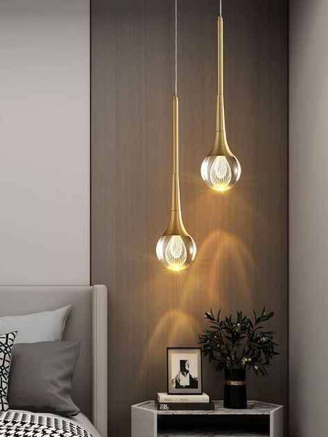 Simple Drop-Shaped Crystal Pendant Lamp