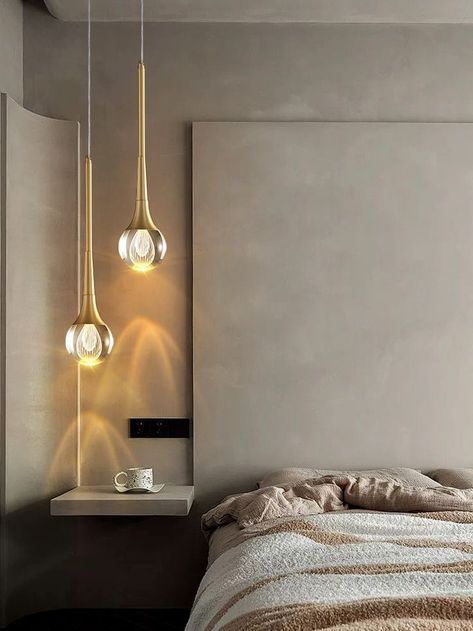 Simple Drop-Shaped Crystal Pendant Lamp