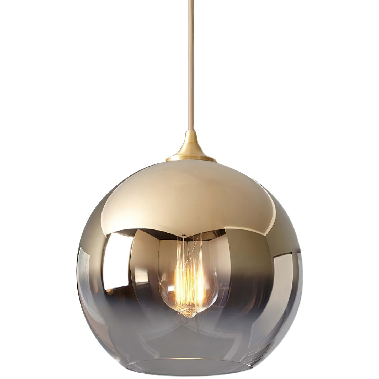 spherical glass Pendant Light