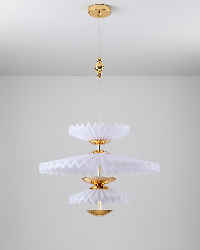 Stacked Paper Chandelier