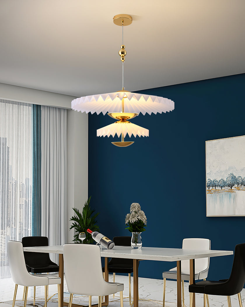 Stacked Paper Chandelier