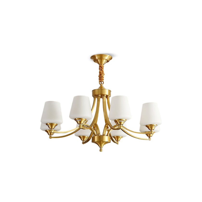 Tapered Glass Chandelier