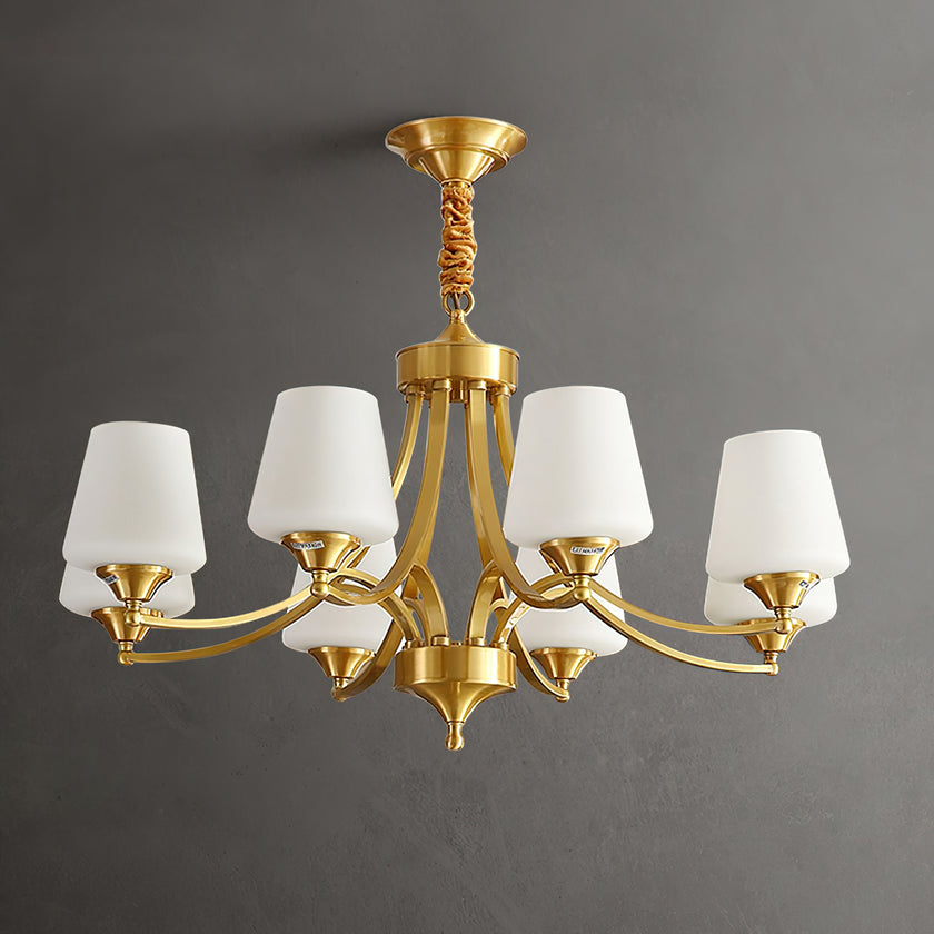 Tapered Glass Chandelier