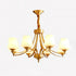Tapered Glass Chandelier