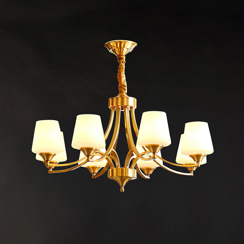 Tapered Glass Chandelier