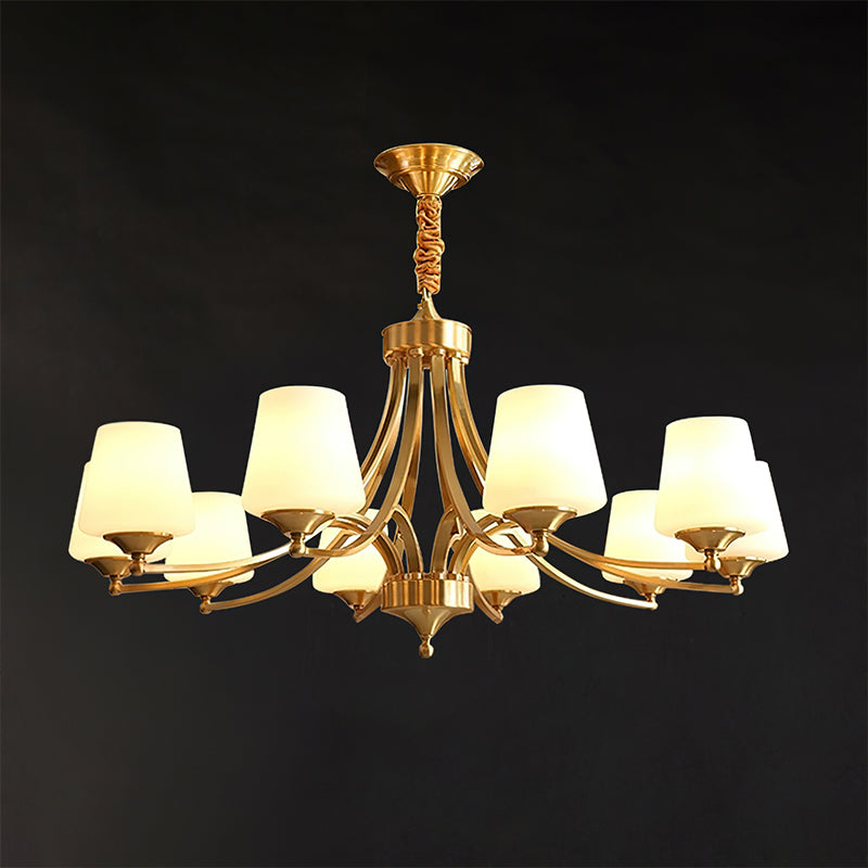 Tapered Glass Chandelier