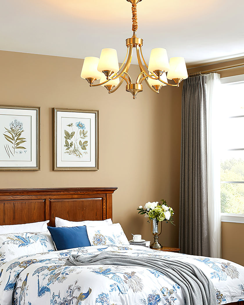 Tapered Glass Chandelier