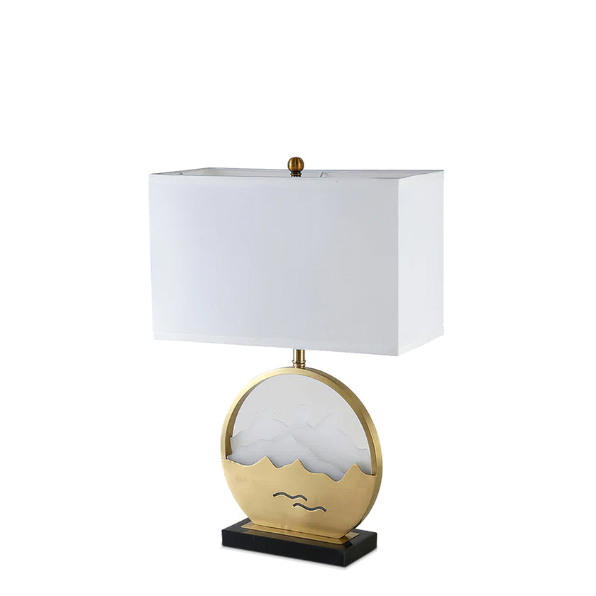 Trapezoid Marble Desk Light