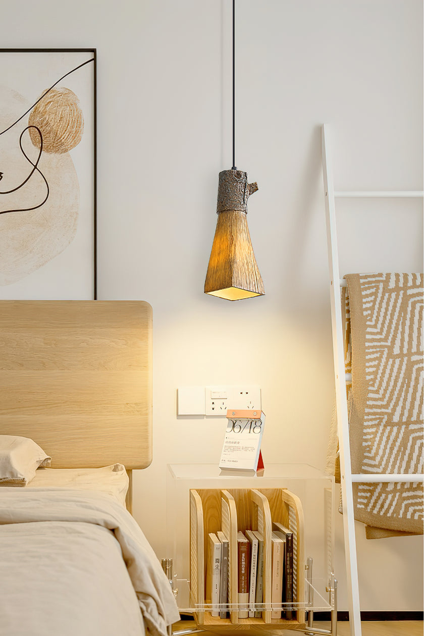 Tree Stump Pendant Lamp