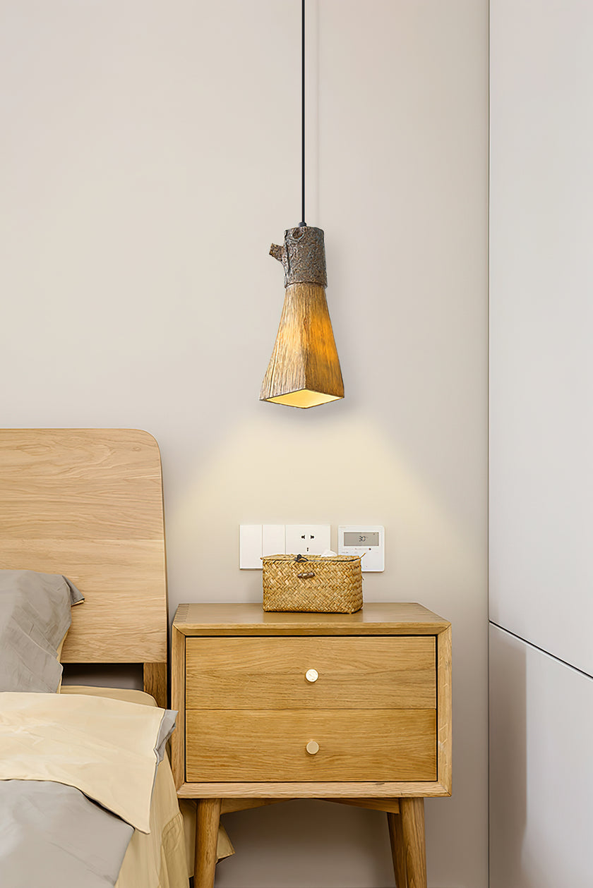 Tree Stump Pendant Lamp