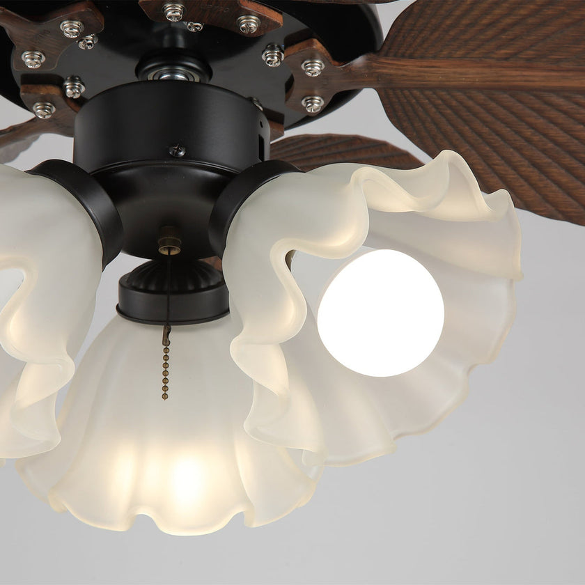 Tropica Palm Ceiling Fan Light