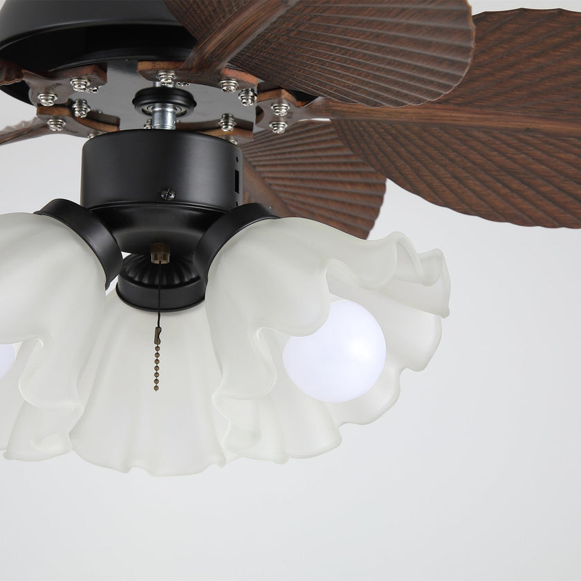 Tropica Palm Ceiling Fan Light