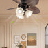 Tropica Palm Ceiling Fan Light