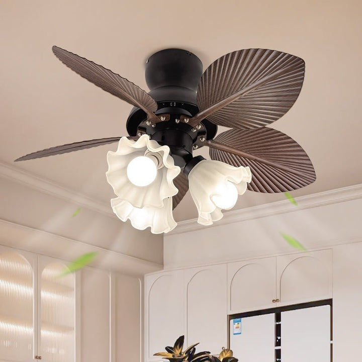 Tropica Palm Ceiling Fan Light