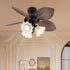 Tropica Palm Ceiling Fan Light