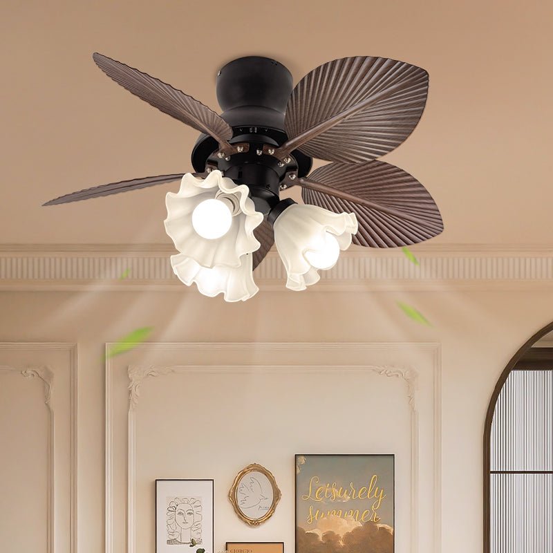 Tropica Palm Ceiling Fan Light