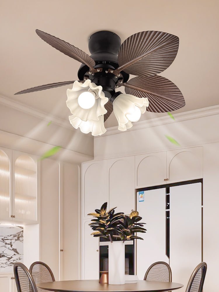 Tropica Palm Ceiling Fan Light