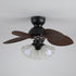 Tropica Palm Ceiling Fan Light