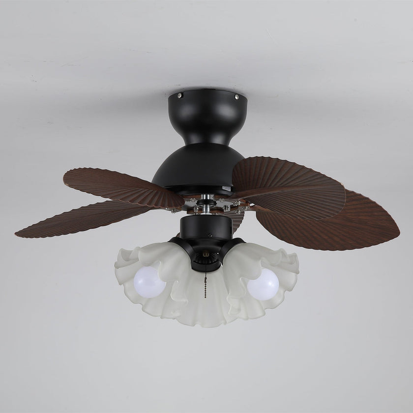 Tropica Palm Ceiling Fan Light