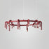 U-Shaped Wrought Iron Chandelier