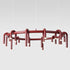 U-Shaped Wrought Iron Chandelier