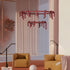 U-Shaped Wrought Iron Chandelier
