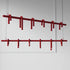 U-Shaped Wrought Iron Chandelier