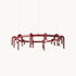 U-Shaped Wrought Iron Chandelier