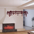 U-Shaped Wrought Iron Chandelier
