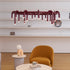 U-Shaped Wrought Iron Chandelier