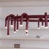 U-Shaped Wrought Iron Chandelier