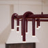 U-Shaped Wrought Iron Chandelier