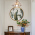 Umbrella Brass Glass Chandelier