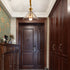 Umbrella Brass Glass Chandelier