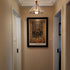 Umbrella Brass Glass Chandelier