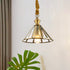 Umbrella Brass Glass Chandelier