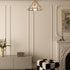 Umbrella Brass Glass Chandelier