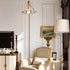 Umbrella Brass Glass Chandelier