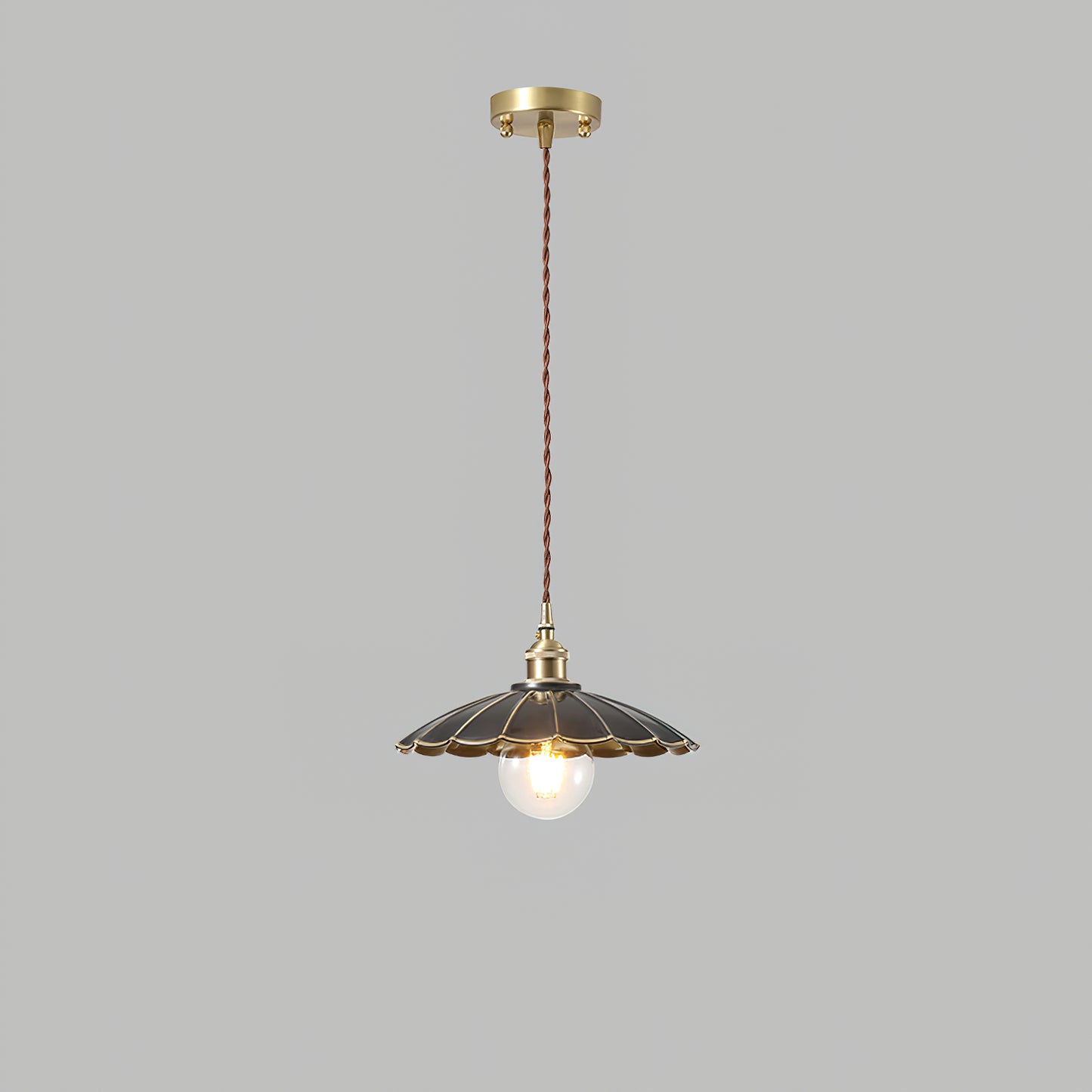 Umbrella Brass Pendant Lamp