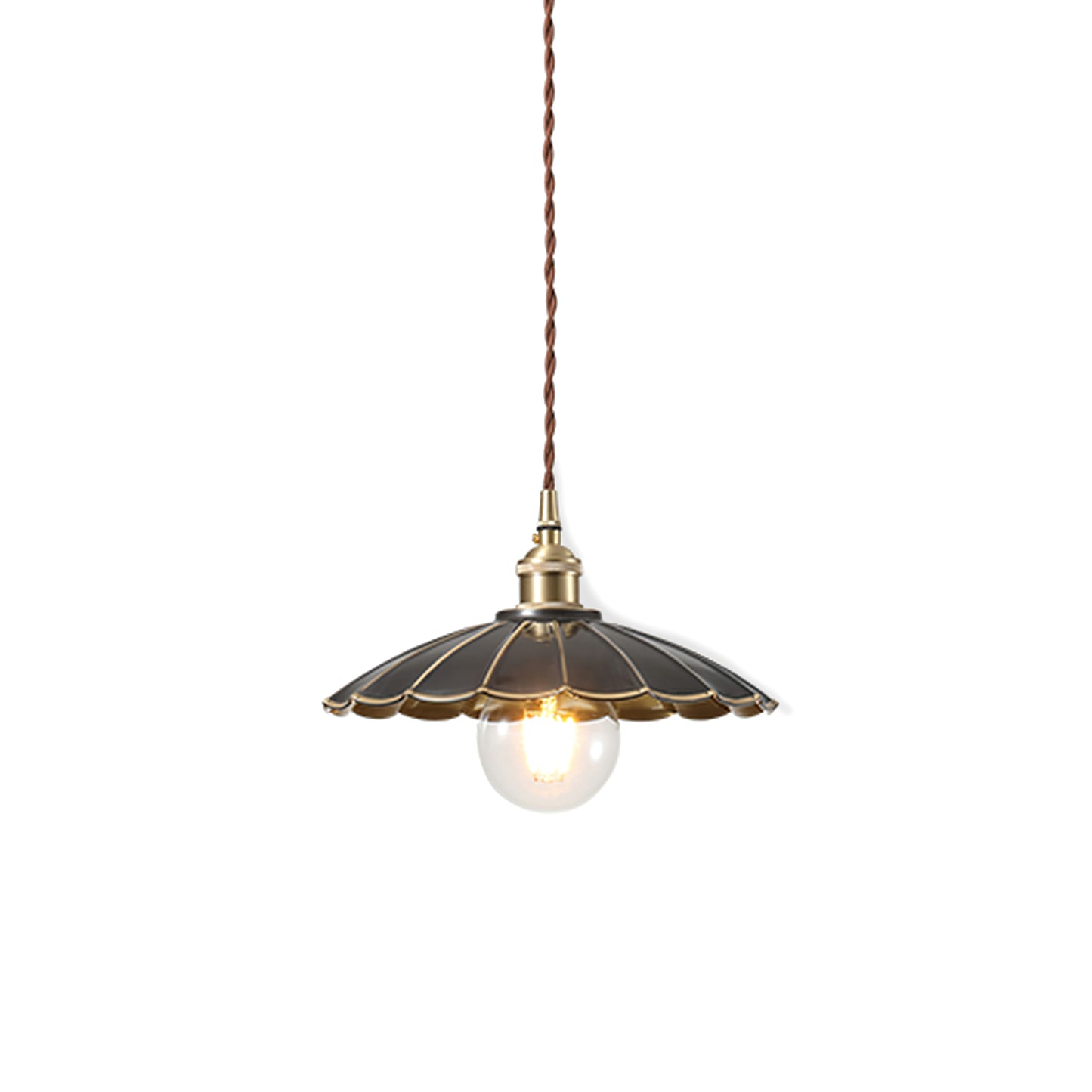 Umbrella Brass Pendant Lamp