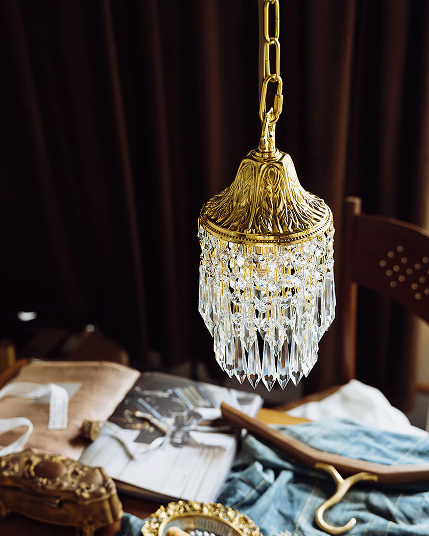 Wind Chime Crystal Pendant Light