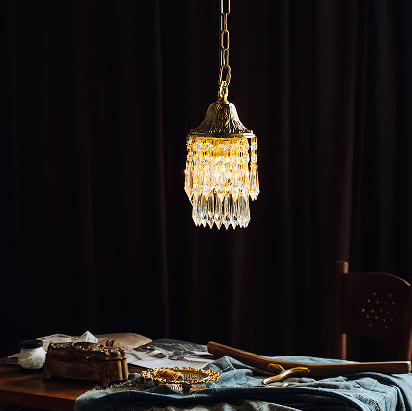 Wind Chime Crystal Pendant Light