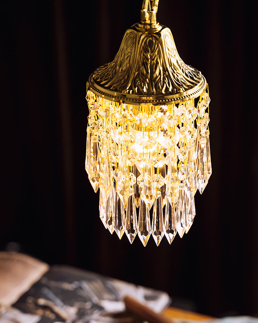 Wind Chime Crystal Pendant Light
