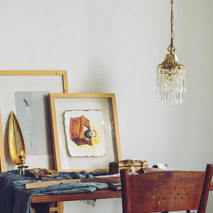 Wind Chime Crystal Pendant Light