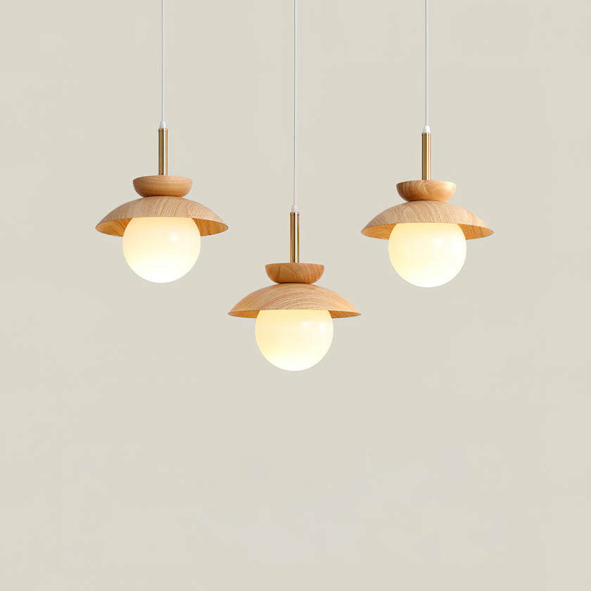 Wood Fruit Pendant Lamp