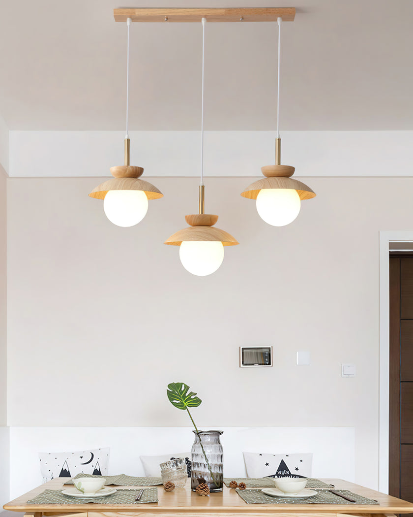 Wood Fruit Pendant Lamp