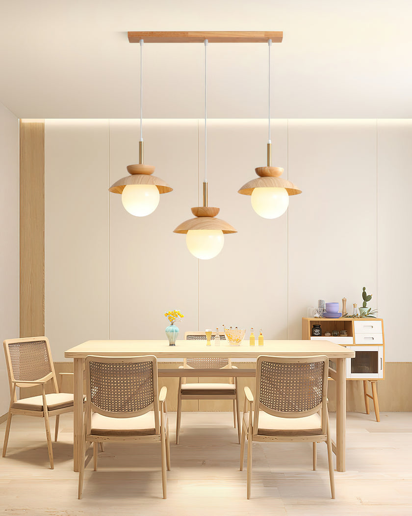 Wood Fruit Pendant Lamp
