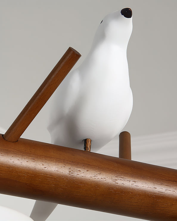 Wooden Bird Chandelier