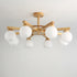Wooden Helm Chandelier