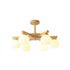 Wooden Helm Chandelier